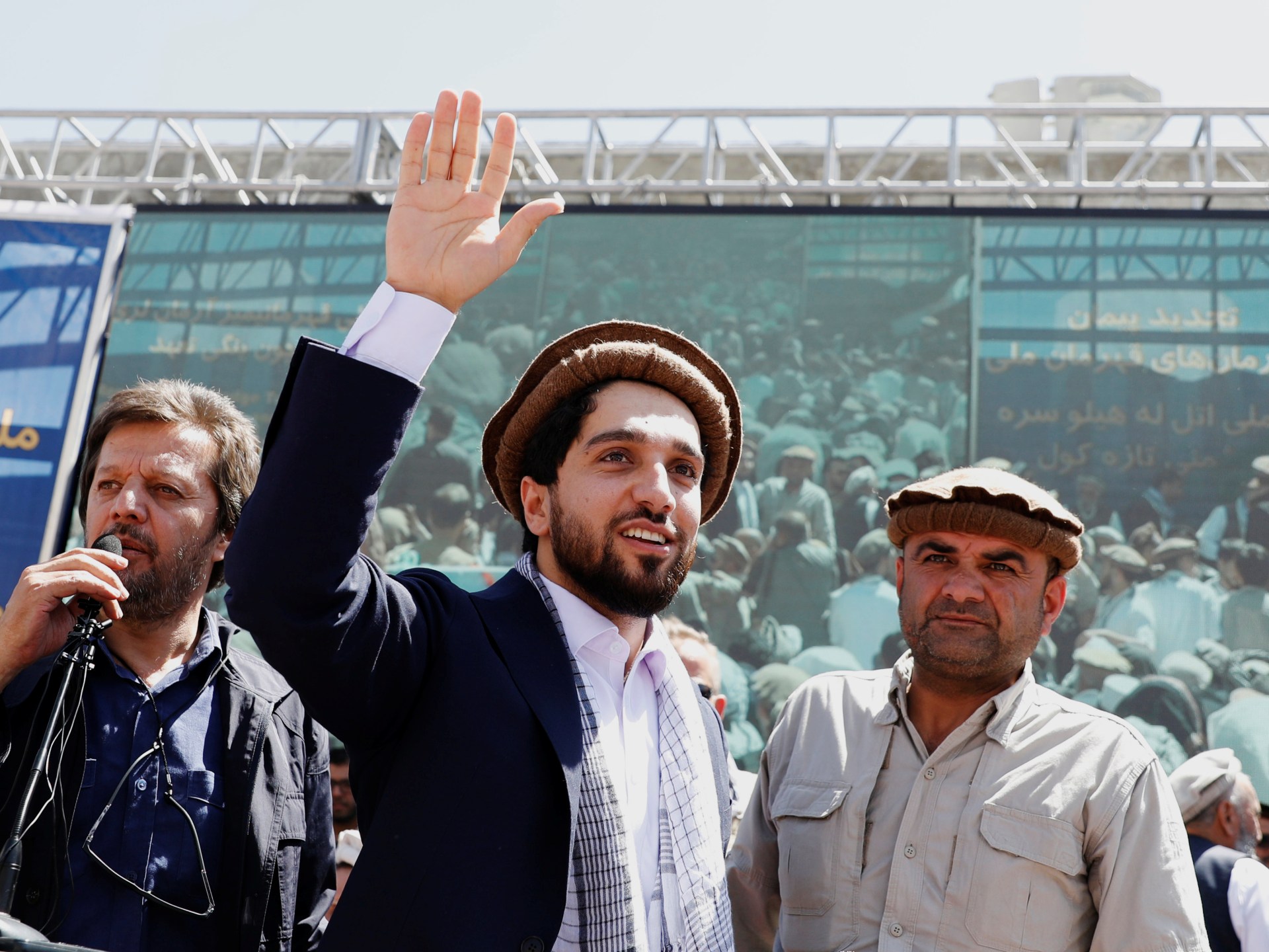 AJEnglish's tweet card. Ahmad Massoud, head of NRF, says he welcomes proposals for a negotiated settlement to end fighting in Panjshir Valley.