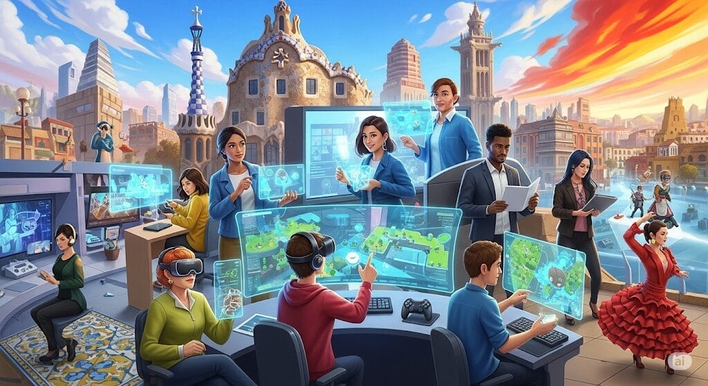 DevsFromSpain's tweet card. Una aproximacion a la industria nacional del videojuego a través de unResumen del Primer Semestre de 2025 en la Industria del Videojuego Español