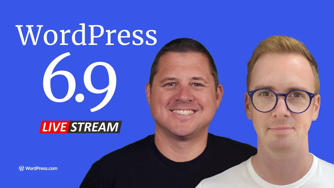pootlepress's tweet card. WordPress 6.9 Walkthrough with Nick Diego and Ryan Welcher