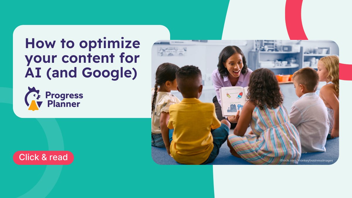 MyProgressPlan's tweet card. Learn how to optimize your content with GEO. Clear structure and direct answers make your content easier for AI tools to pick up