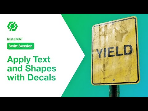 InstaMAT_io's tweet card. Add Text to 3D Models with Decals in InstaMAT Studio