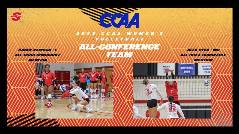 GoStanState's tweet card. As announced by the California Collegiate Athletic Association (CCAA) this morning, Stan State duo of Gabby Rawson and Alex Byrd were named to the 2023 All-CCAA Volleyball Team as voted on by the...