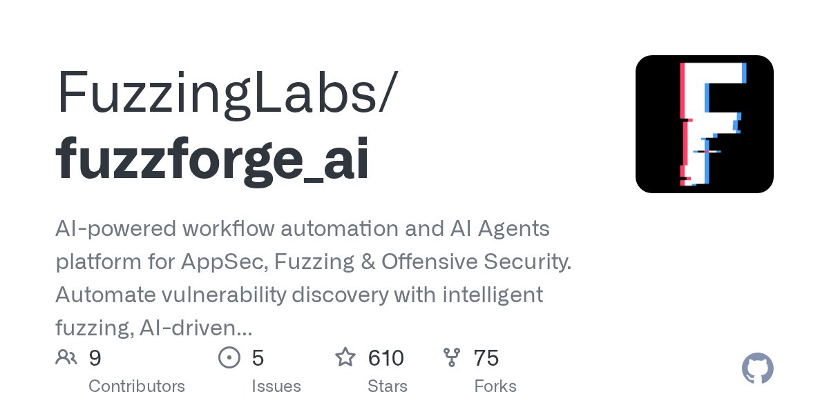 ksg93rd's tweet card. AI-powered workflow automation and AI Agents platform for AppSec, Fuzzing & Offensive Security. Automate vulnerability discovery with intelligent fuzzing, AI-driven analysis, and a marketpl...