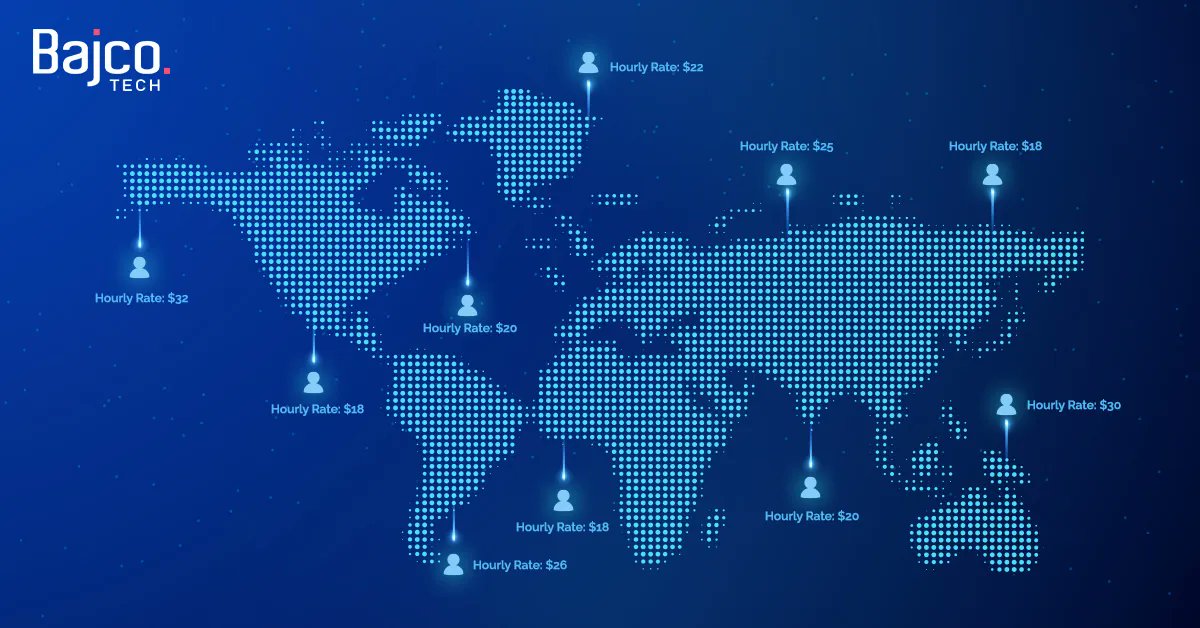 bajco_tech's tweet card. Find 7 commonly overlooked countries for remote developer hiring with high skills and competitive rates.