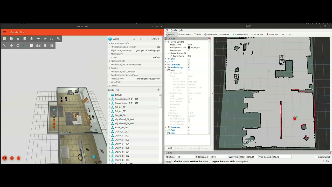 Fmrico's tweet card. MCL in EasyNav with Costmap Maps Manager