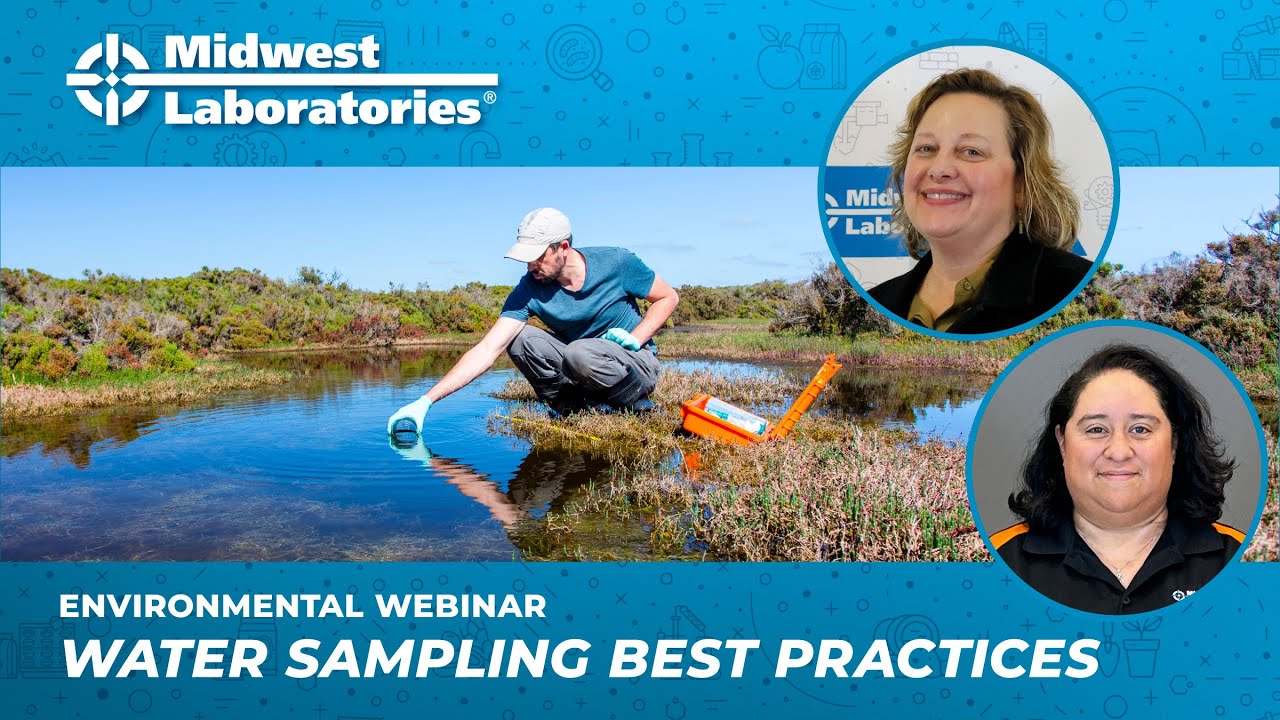 MidwestLabs's tweet card. Environmental Sampling Webinar