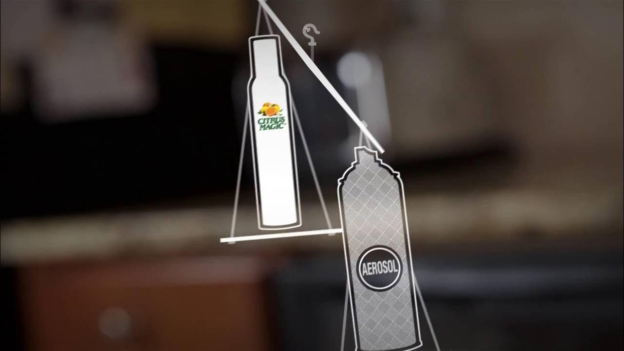 TheCitrusMagic's tweet card. Citrus Magic Natural Odor Eliminating Air Freshener Vs. Aerosol Sprays