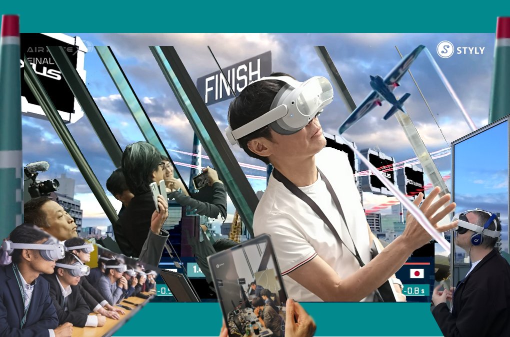 techvangart's tweet card. XR Broadcast Media: First Air Race X in Shibuya  TechvangArt -