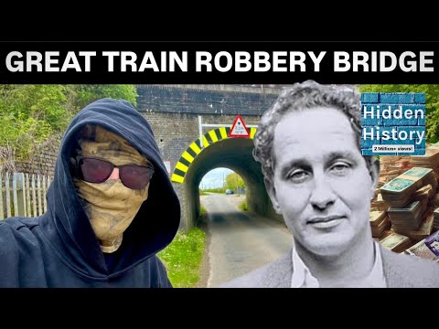 H1ddenH1story's tweet card. Crime history - On the scene of Britain’s infamous Great Train Robbery