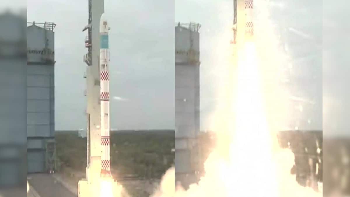 News18Kerala's tweet card. ഞായറാഴ്ച രാവിലെ 9.18ന് ശ്രീഹരിക്കോട്ടയിലെ സതീഷ് ധവാൻ സ്പേസ് സെന്‍ററിലെ വിക്ഷേപണത്തറയില്‍ നിന്നാണ് SSLV- D1 കുതിച്ചുയര്‍ന്നത്.