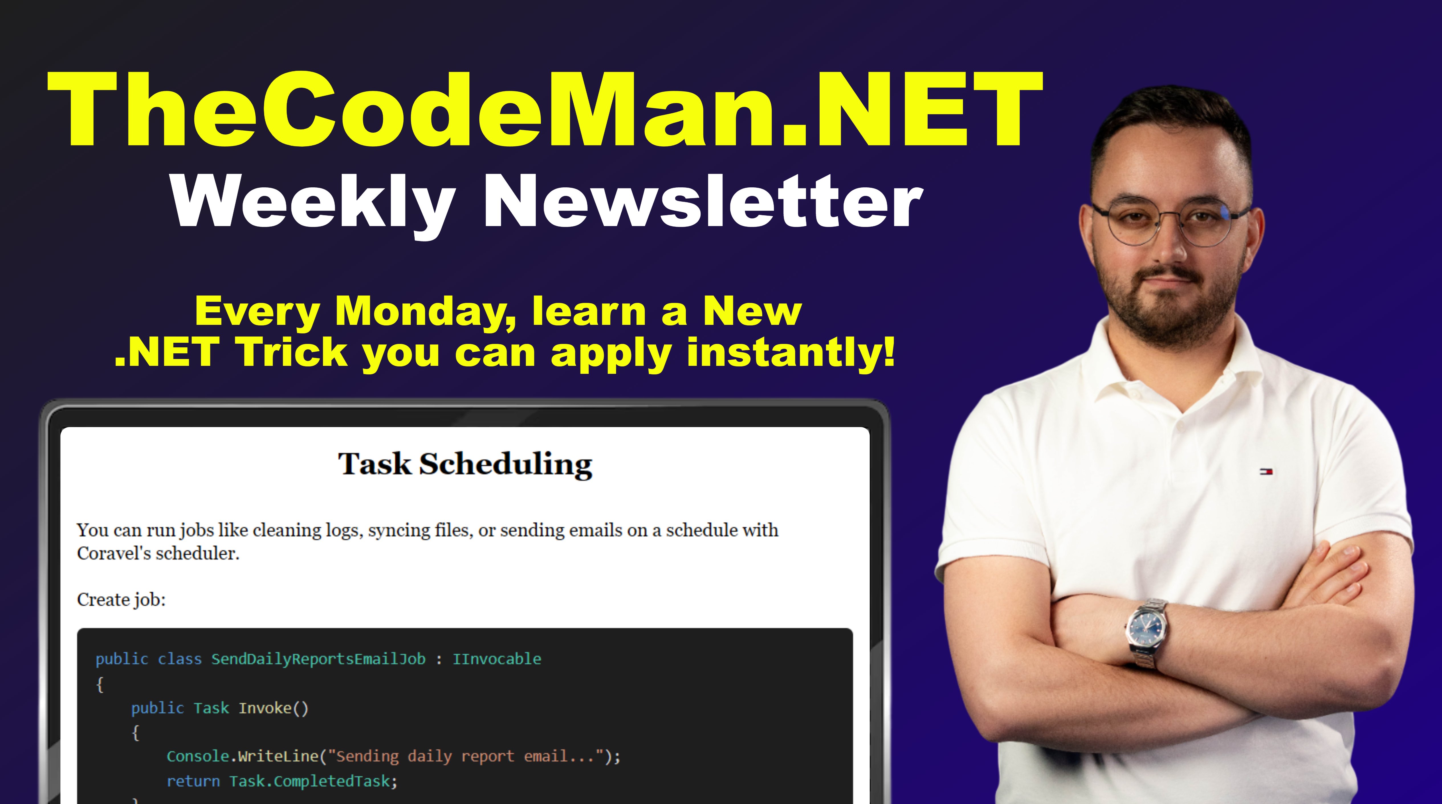 TheCodeMan__'s tweet card. Stay updated with TheCodeMan.NET! Authored by Microsoft MVP Stefan Djokic, providing expert insights, tutorials, and news on .NET and C# technologies.