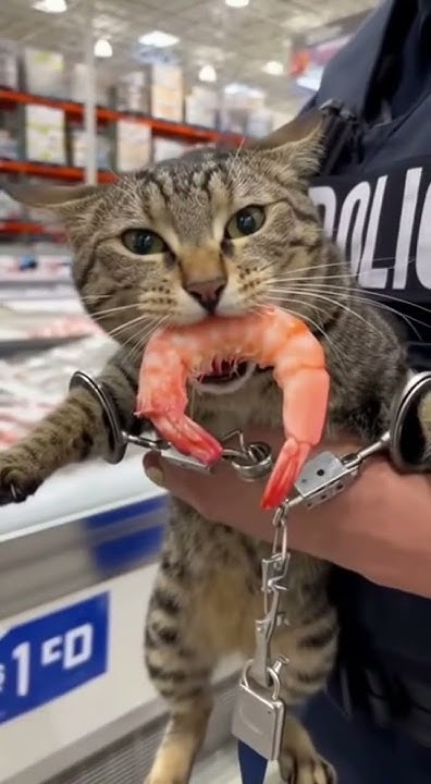 AITRADEIDEAS's tweet card. Cat gets caught stealing at Costco pt 2
