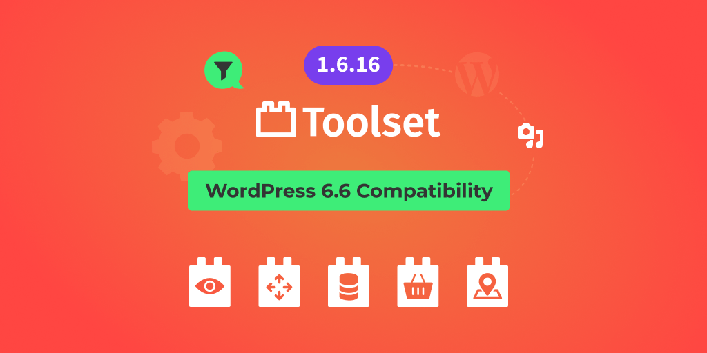 ToolsetPlugins's tweet card. Toolset 1.6.16 is here to boost your site with full compatibility for WordPress 6.6. This update brings enhanced query filters, a smoother visual design