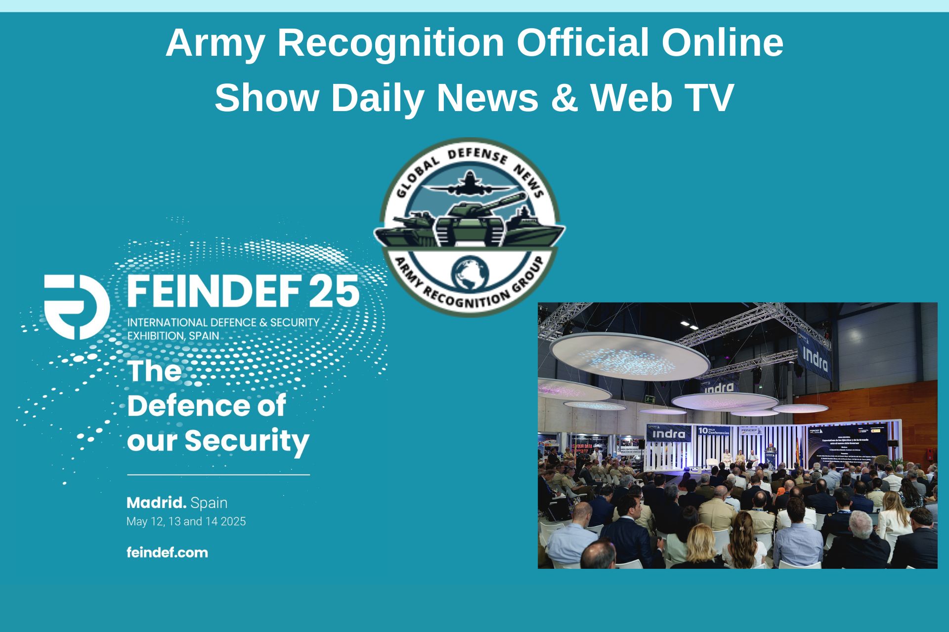 ArmyRecognition's tweet card. Army Recognition to Provide Exclusive Coverage as Official Media Partner of FEINDEF 25