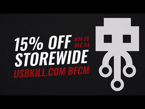 USBKill's tweet card. High Voltage Savings: USBKill Black Friday is LIVE 🔌