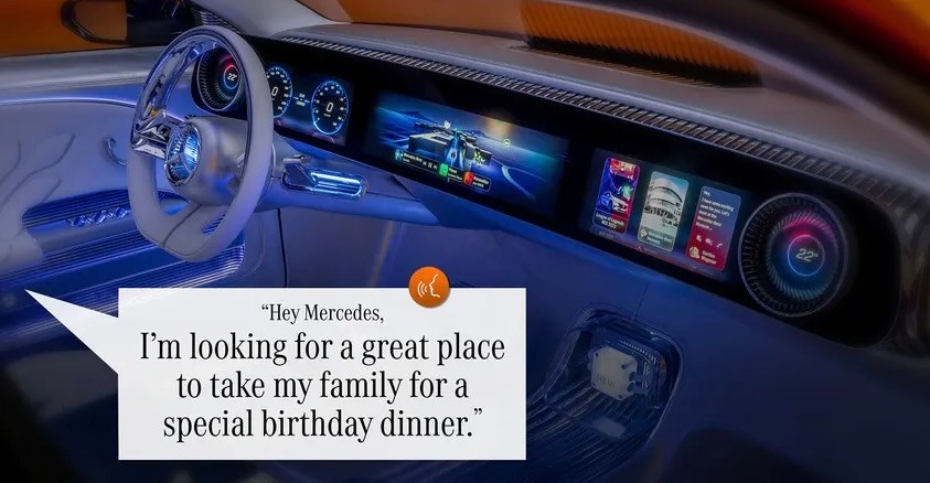 _DailyDoseMedia's tweet card. Car voice commands that remember what you were talking about.