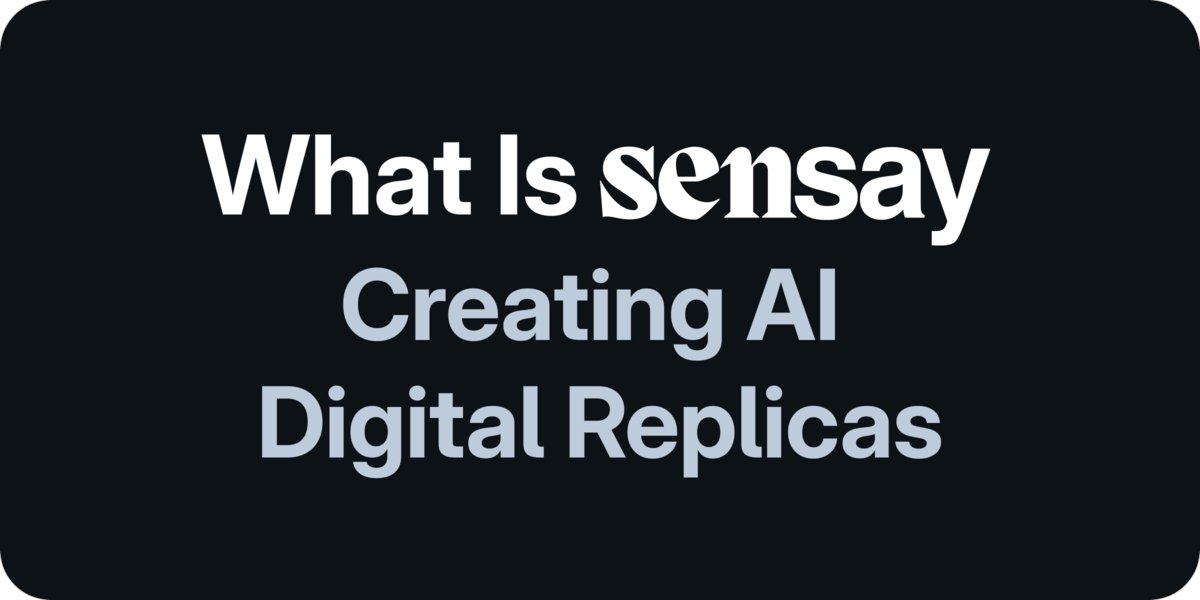 coingecko's tweet card. Sensay's replicas are custom AI agents that can learn from real data and interactions, designed to bridge the digital and physical worlds.