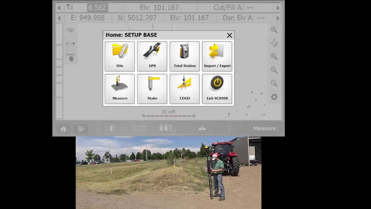 TrimbleCEC's tweet card. Basic Measurement of volumes in SCS900