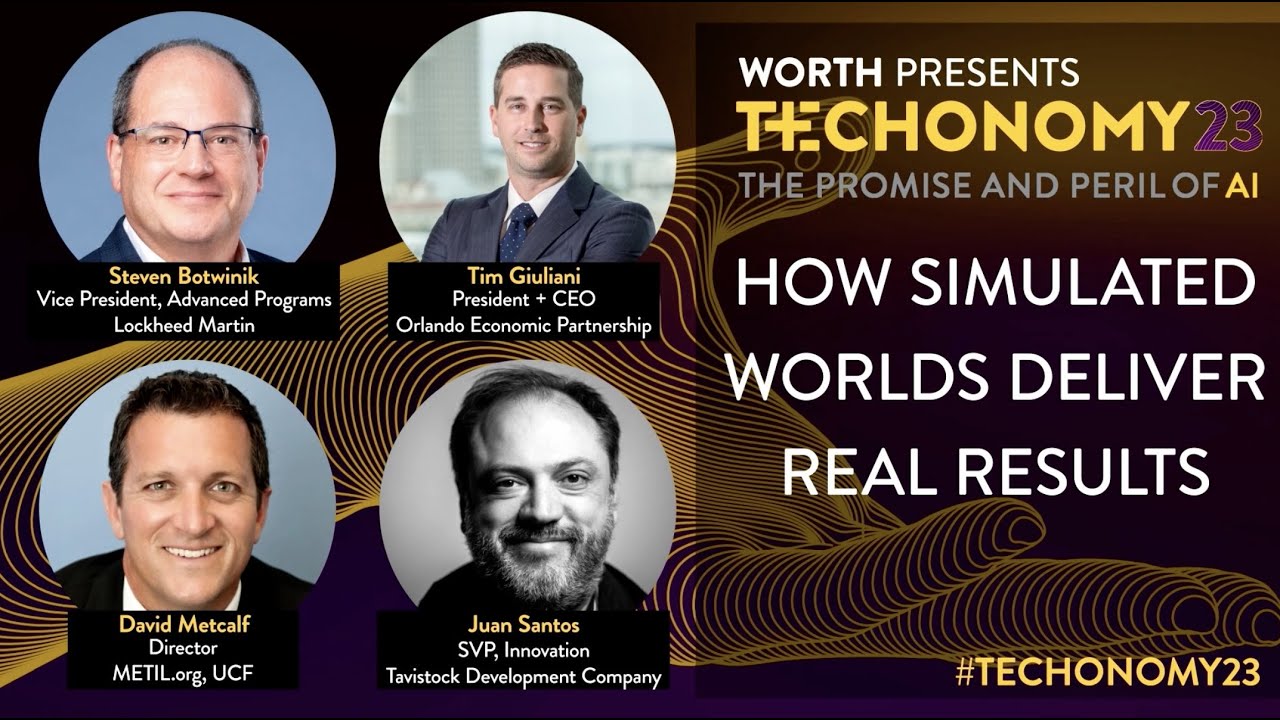 techonomy's tweet card. How Simulated Worlds Deliver Real Results