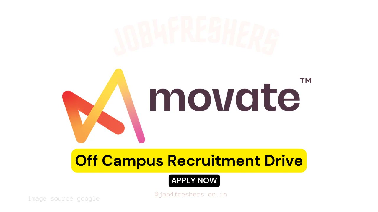 Job4freshers_'s tweet card. Movate Off Campus Drive 2025: Movate a leading company, is set to conduct an Off Campus Drive in 2025, offering opportunities to join as Customer Support
