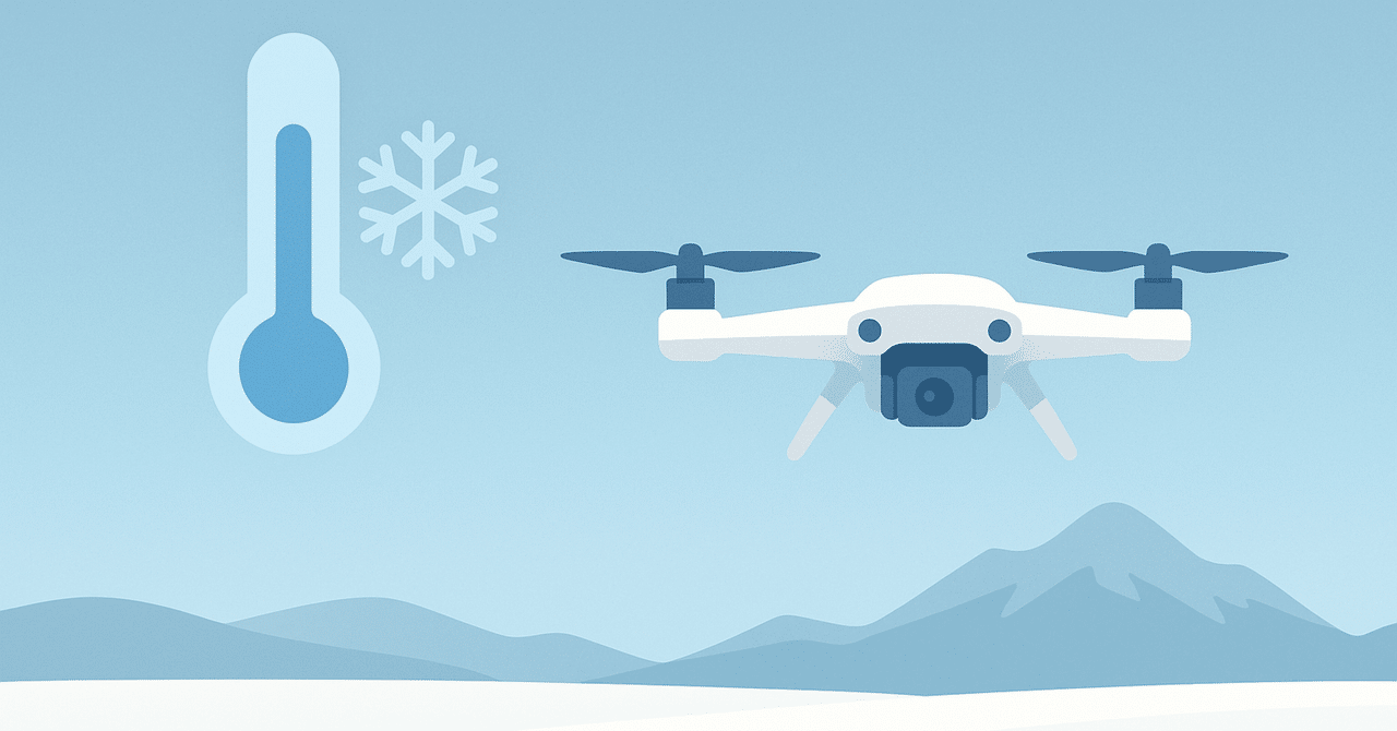 dronepilotwords's tweet card. この記事のねらい： 冬の“急な電圧低下”を、偶然ではなく“再現可能な原因”として扱い、準備と運用でコントロールする方法を身につけます。 対象： 寒冷地・夜明け・高所での運用、長距離の回収が不安なチーム。 結論： 低温は内部抵抗を押し上げ、電圧を下げます。対策は、前夜の充電設計→当日の予熱→ゆっくり上昇→早めの帰還→直線回収。通信や航路は“遠くより戻せる”を基準に再設計します。 1....