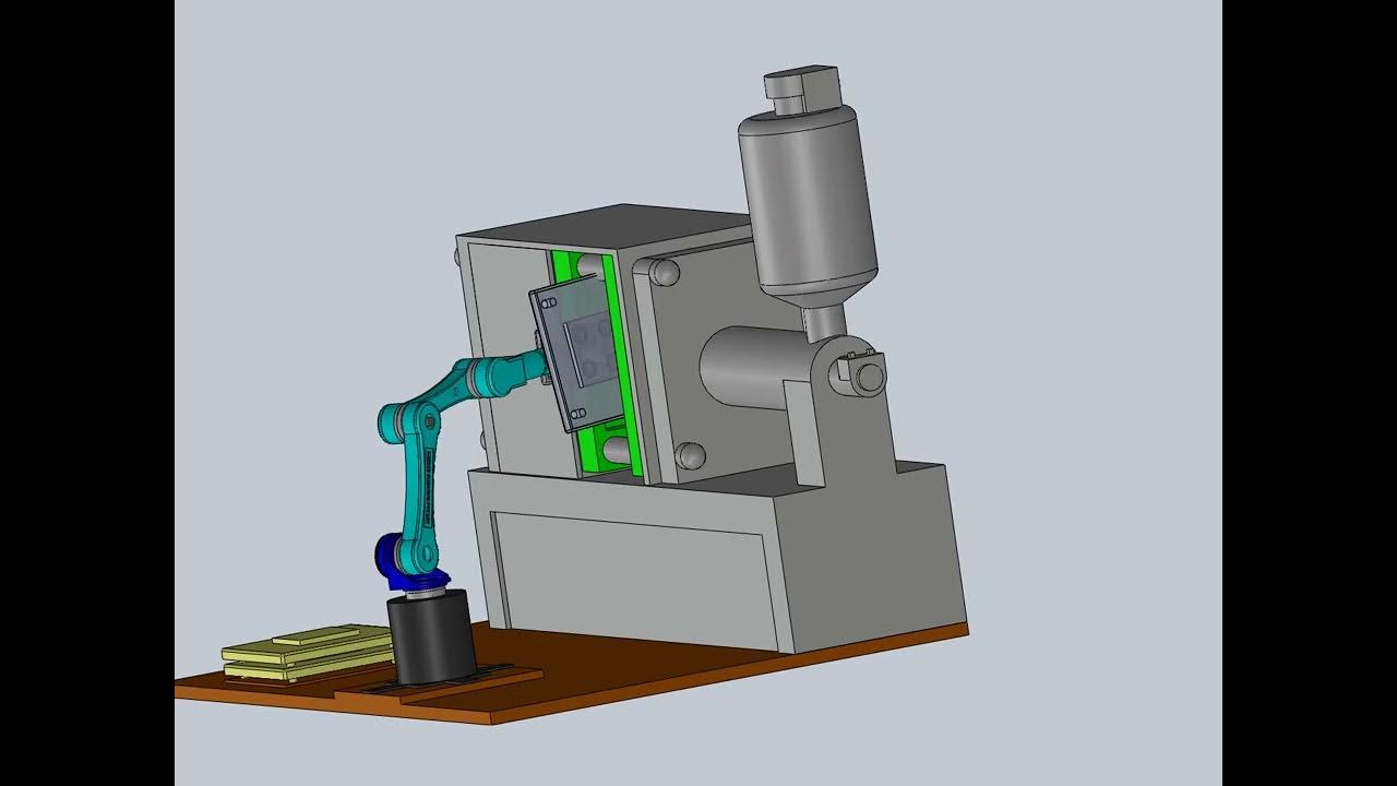 NextupRobotics's tweet card. Nextup Robotics Industrial Arm For Injection Molding Part Handling (...