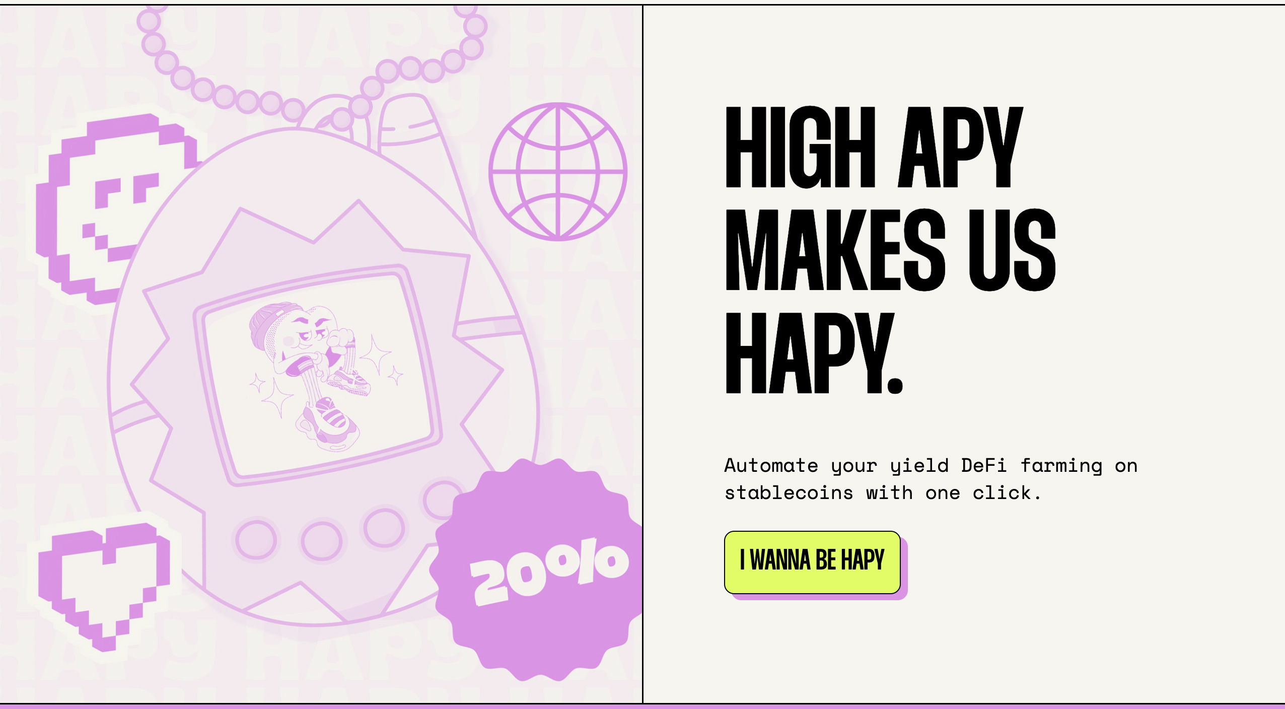 Noah_Overflow's tweet card. Hapy automates stablecoin DeFi farming, making it faster, simpler, accessible and more efficient.