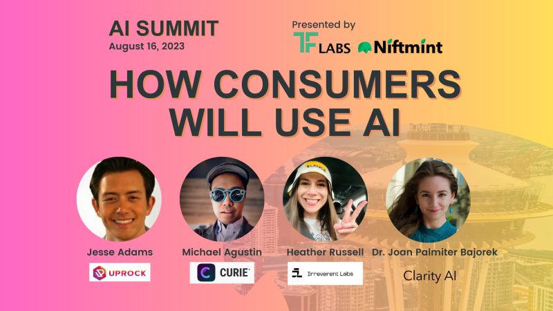 UpRockCom's tweet card. 🚀 Unleash the Power of AI! With the AI Summit just around the corner, get ready to dive deep into the intriguing world of "How Consumers Will Use AI." 🌟 📣 Join us for a captivating panel discuss...