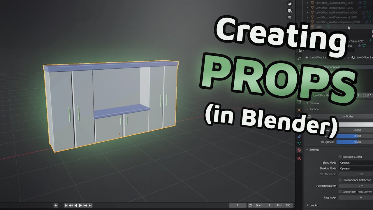 RobProductions's tweet card. Creating 3D level props - FULL Level Design (3/4)