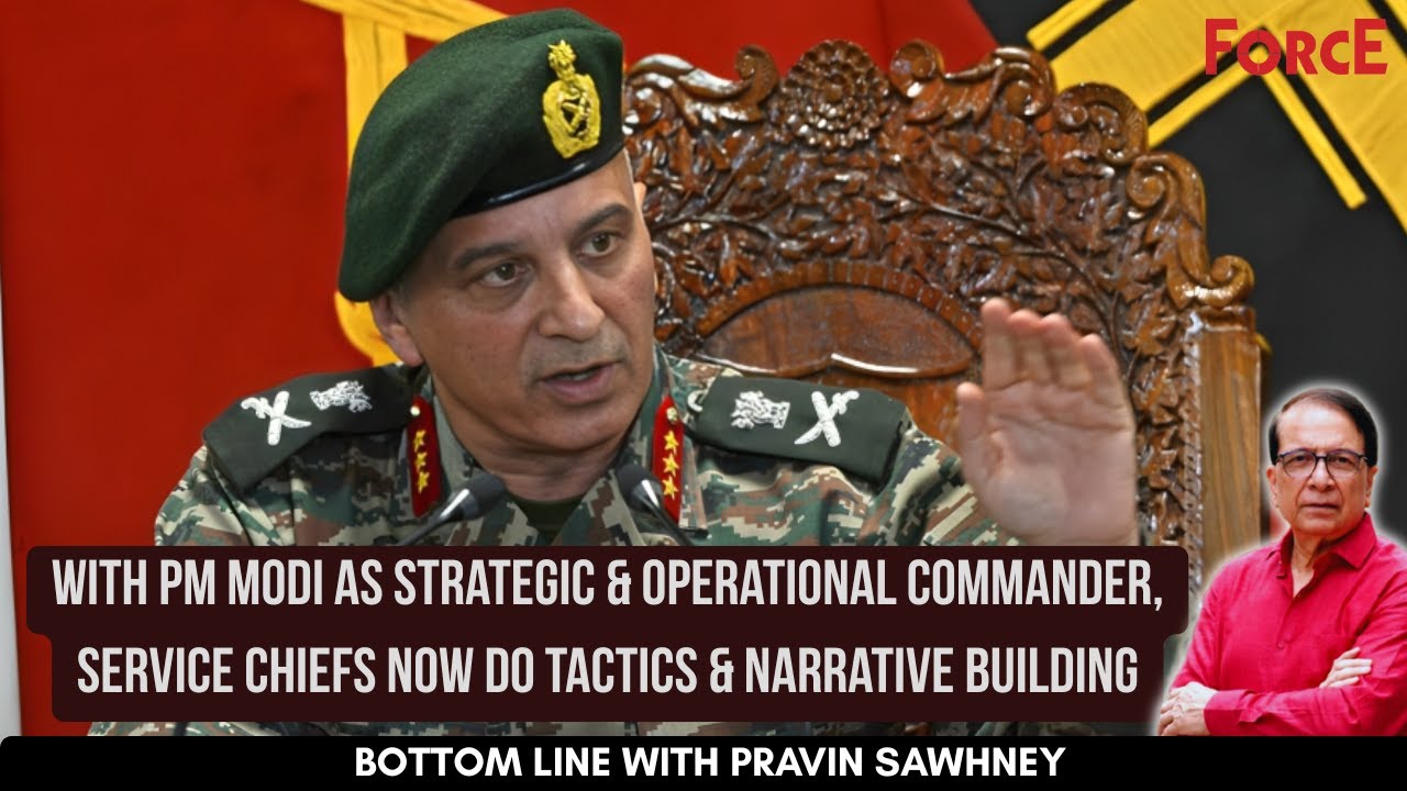PravinSawhney's tweet card. With PM Modi as Strategic & Operational Commander,Service Chiefs Now...