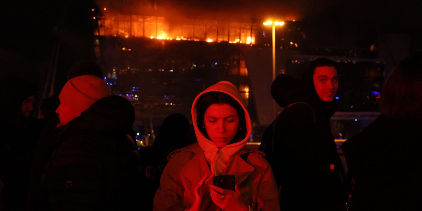 isabellecornaz's tweet card. Des hommes armés ont fait irruption dans le Crocus City Hall, vendredi soir, tuant au moins 133 spectateurs. L’organisation Etat islamique au Khorassan a revendiqué cette attaque.