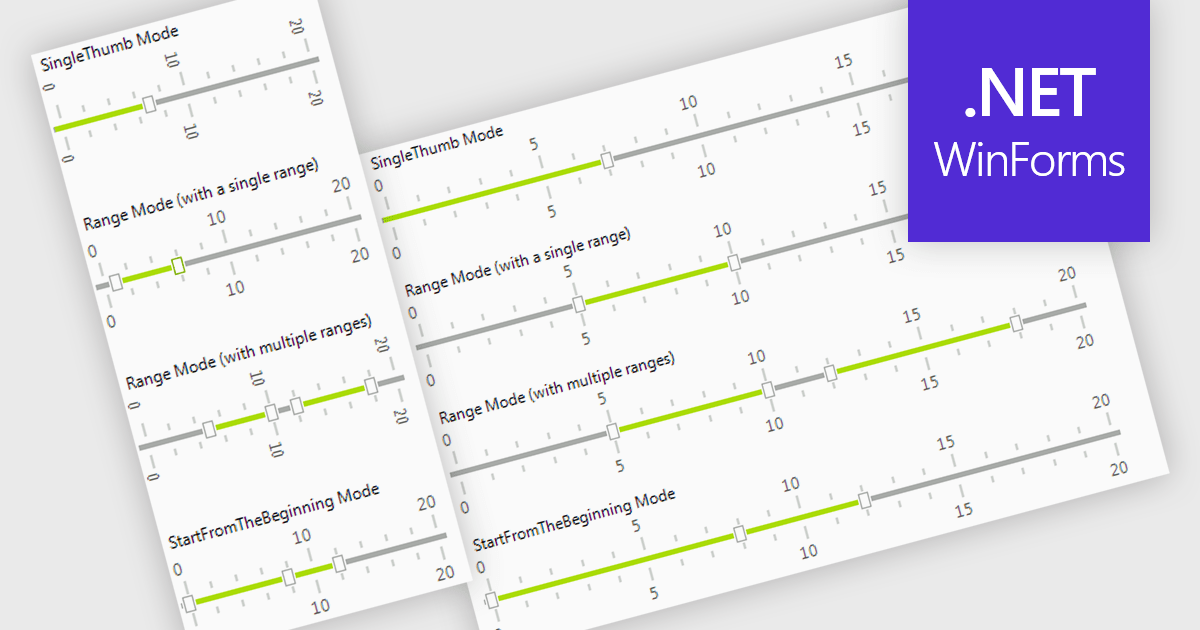 ComponentSource's tweet card. Provide users with an intuitive trackbar data editor that improves numeric input, maintains valid ranges, and delivers visual feedback.