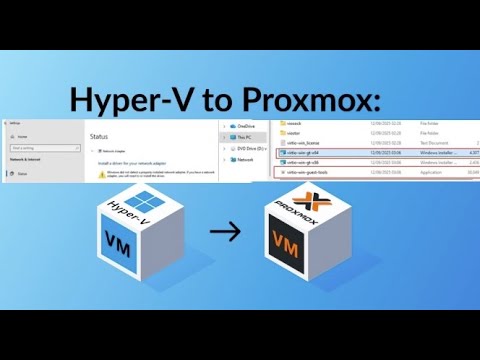 TechDArchive's tweet card. Step-by-Step Guide to migrate Hyper-V VMs to Proxmox VE
