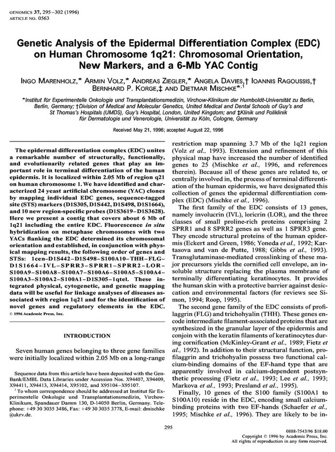 DocsDel's tweet card. The epidermal differentiation complex (EDC) unites a remarkable number of structurally, functionally, and evolutionarily related genes that play an...