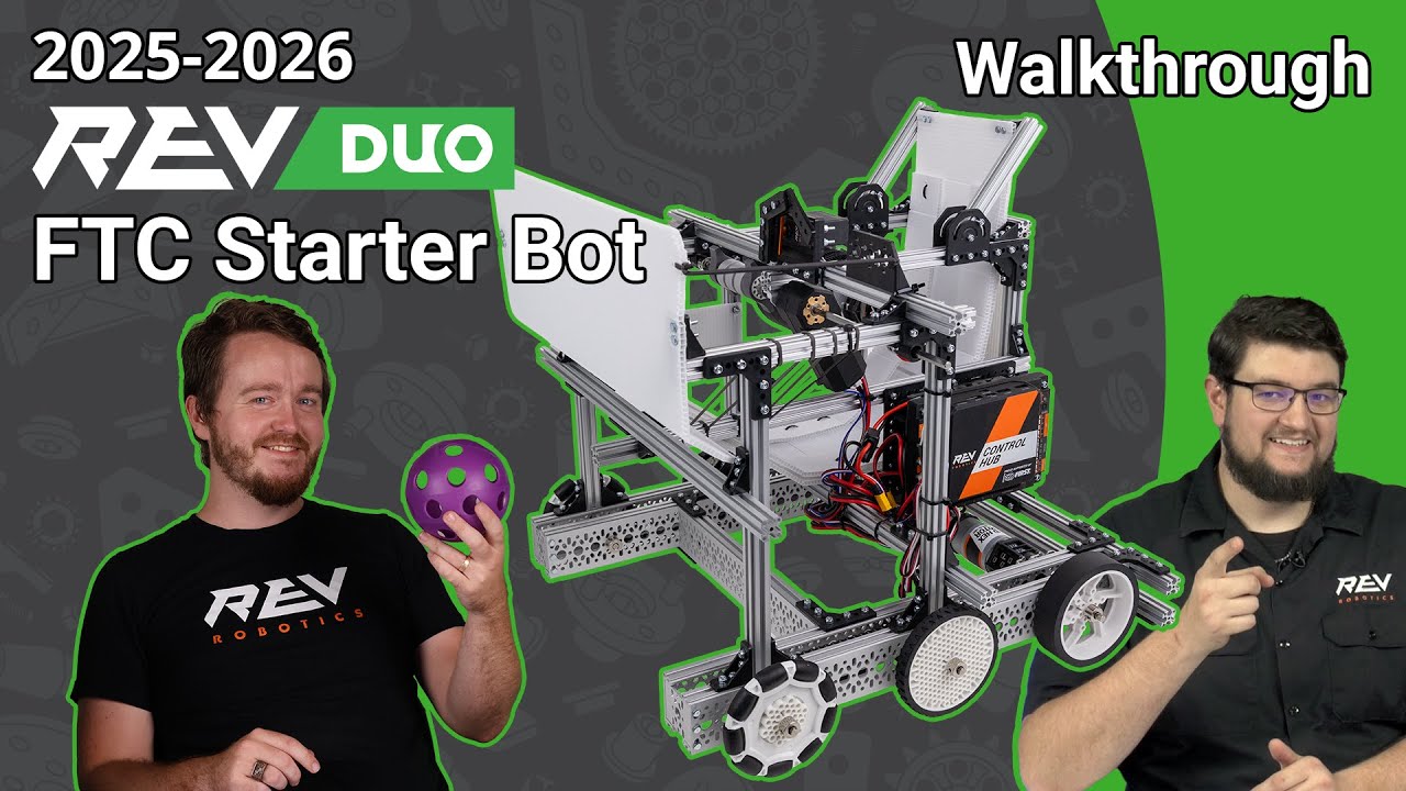 REVrobotics's tweet card. 2025-26 REV DUO FTC Starter Bot Walkthrough