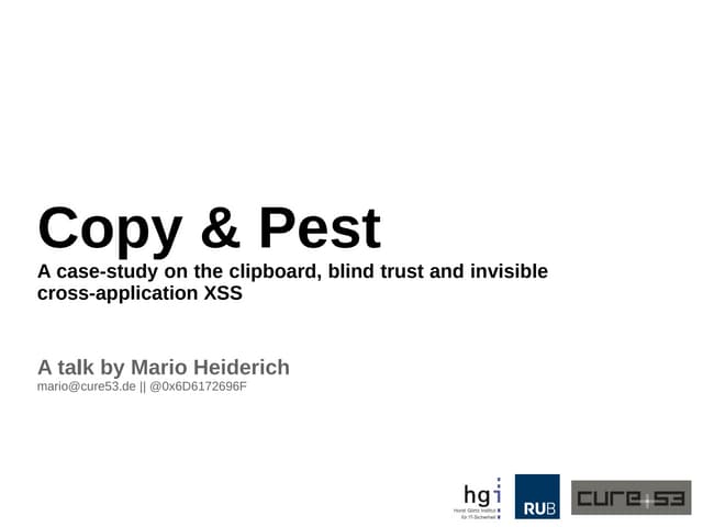 ericlaw's tweet card. Copy & Pest - A case-study on the clipboard, blind trust and invisi...