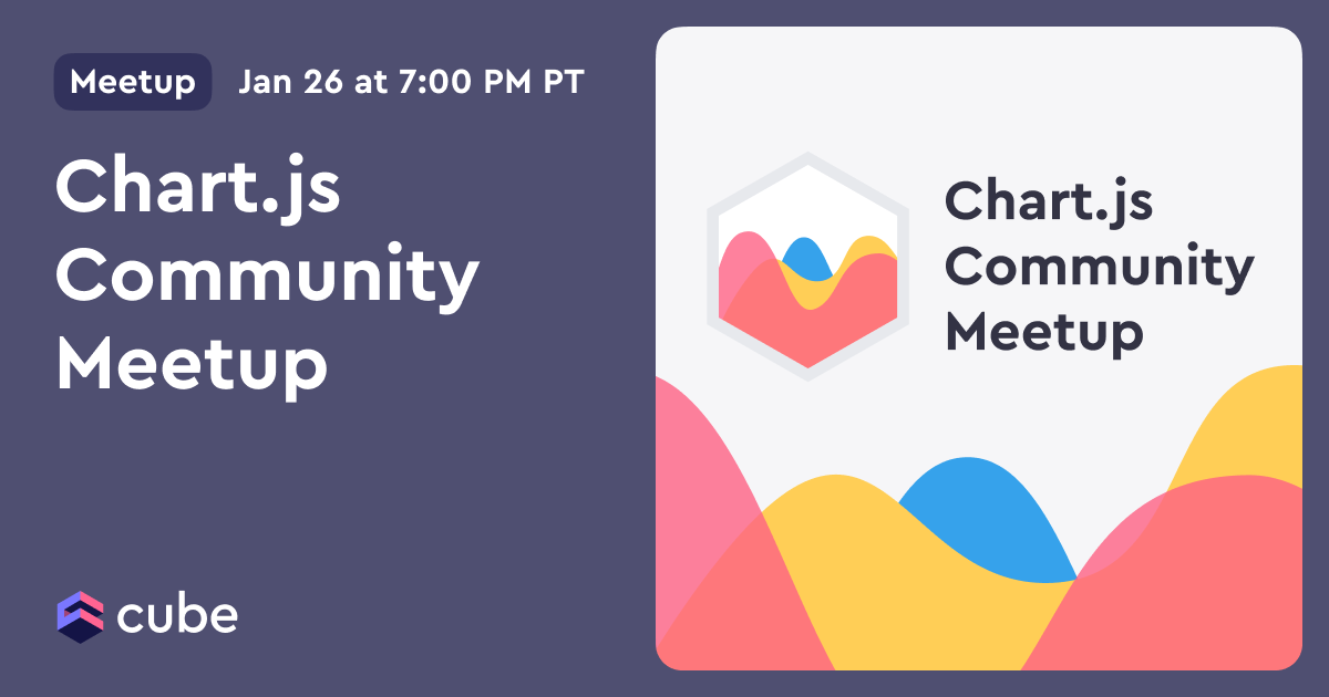 chartjs's tweet card. The #1 meetup with Chart.js maintainers and community