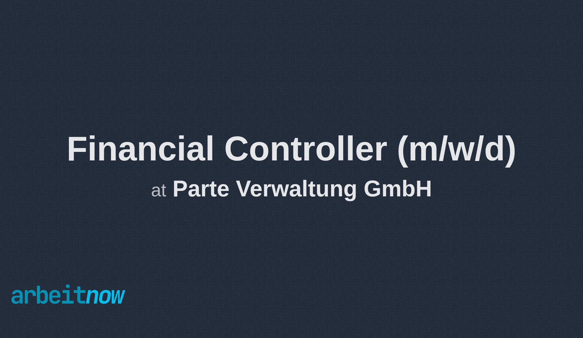 arbeitnow's tweet card. Parte Verwaltung GmbH is hiring a Financial Controller in Hamburg (suitable for english speakers). Apply now on Arbeitnow.
