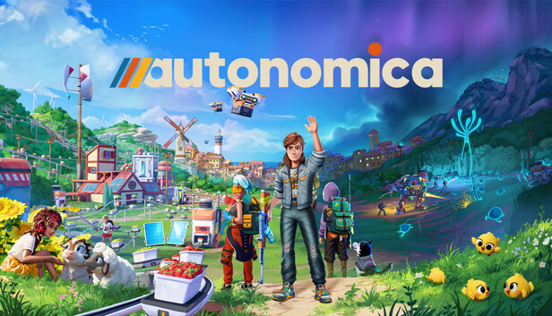 autonomicagame's tweet card. Autonomica is an open-world survival game inspired by solarpunk aesthetics driven by farming and automation, exploration, and futuristic tech. Build automated farms, craft advanced machinery, and...