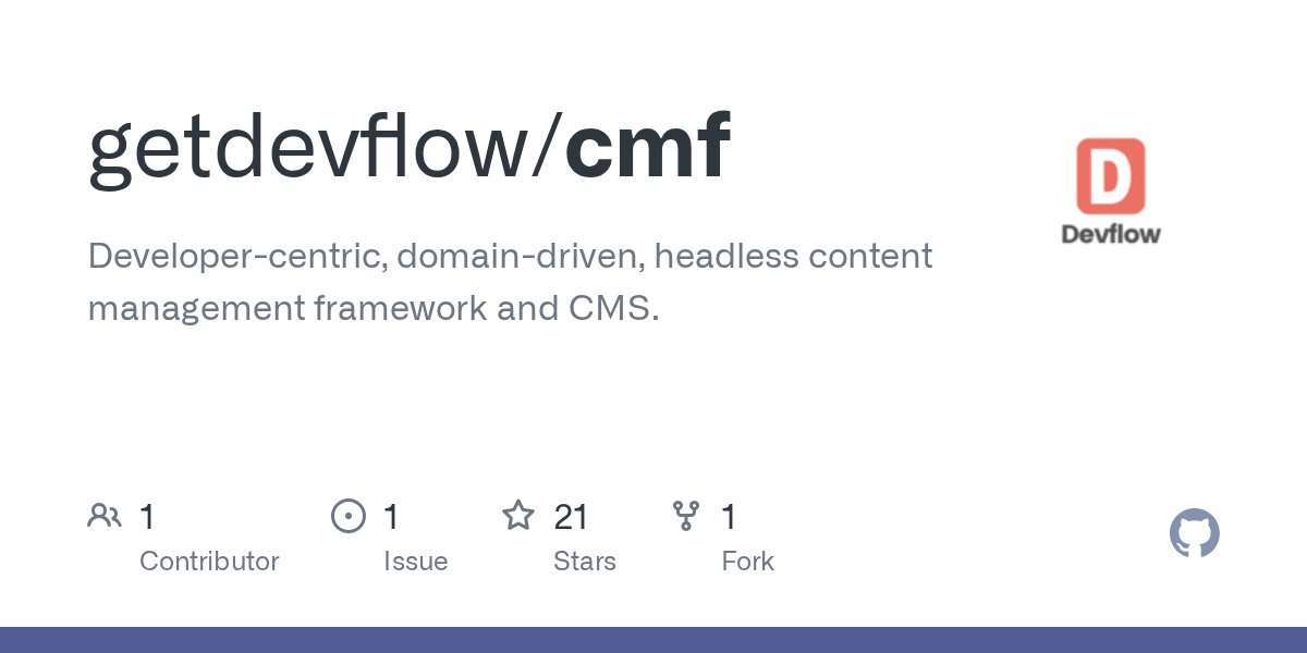 codefyphp's tweet card. Developer-centric, domain-driven, headless content management framework and CMS. - getdevflow/cmf