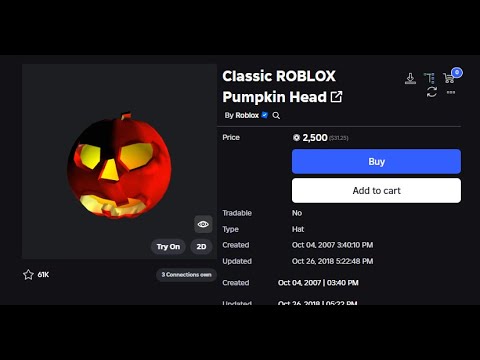 LeakedPin's tweet card. Classic ROBLOX Pumpkin Head Is Onsale!! (Roblox Black Friday Sale)