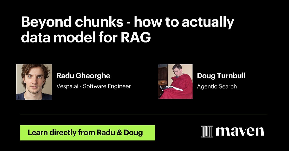 radu0gheorghe's tweet card. In enterprise and web search, many questions are answered by separate bits of documents, yet semantics and properties of the containing entity are also important. While there's no silver bullet -...