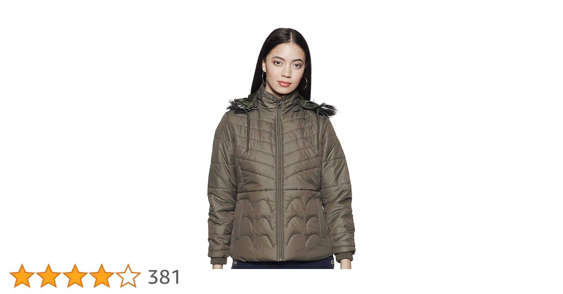 dash_benudhar's tweet card. Bring home this Women's Quilted Regular Jacket , Colour is Olive