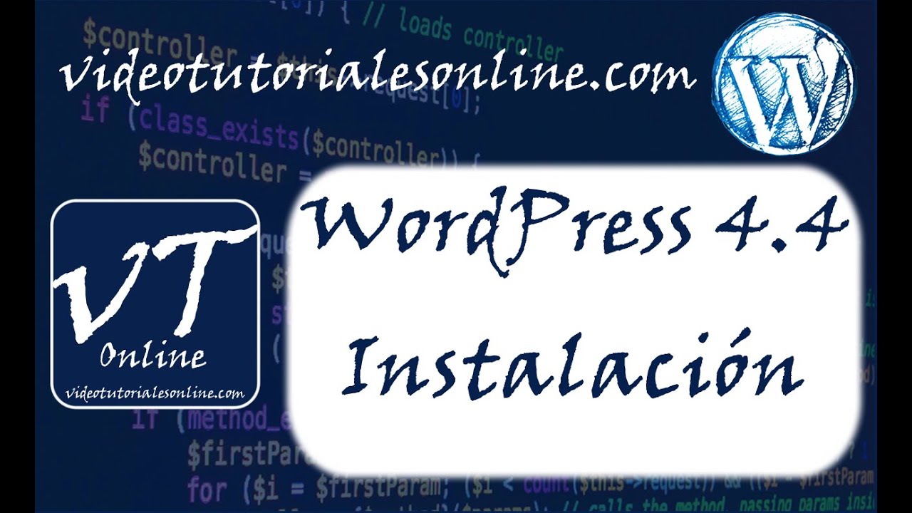 vidtutoriales's tweet card. Instalar Wordpress 4