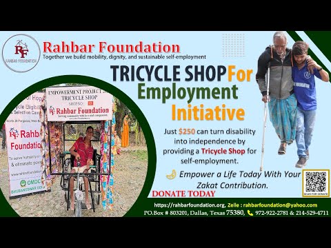 FoundationOmdc's tweet card. TRICYCLE SHOP FOR MOBILITY AND SELF-EMPLOYMENT