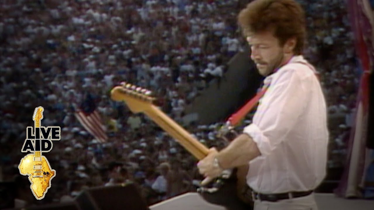 A5Nptpm3oOGvnw1's tweet card. Eric Clapton - Layla (Live Aid 1985)