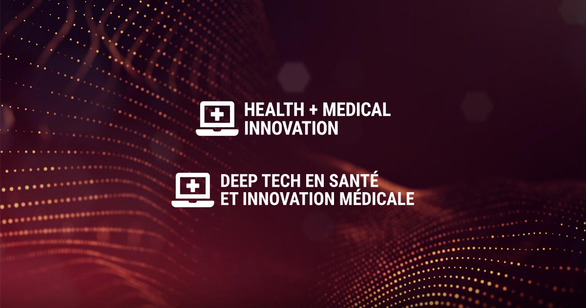 DeepTechCanada's tweet card. Deep Tech Health + Medical Innovation