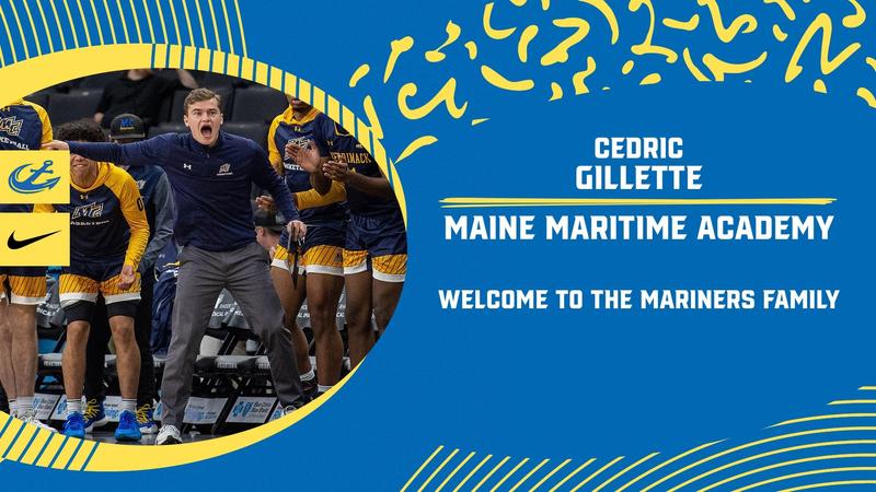 MarinersSports's tweet card. CASTINE--Maine Maritime Academy director of athletics Steve Peed has appointed Cedric Gillette to be the Mariners next men's basketball head coach, effective on Sep. 16.