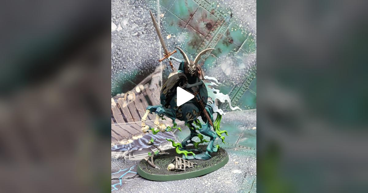 SmilodonMinis's tweet card. 55 likes, 2 comments. “Throwback to models of my first army, Nighthaunt. (Bonus bloody Knight I painted for my little brother).”