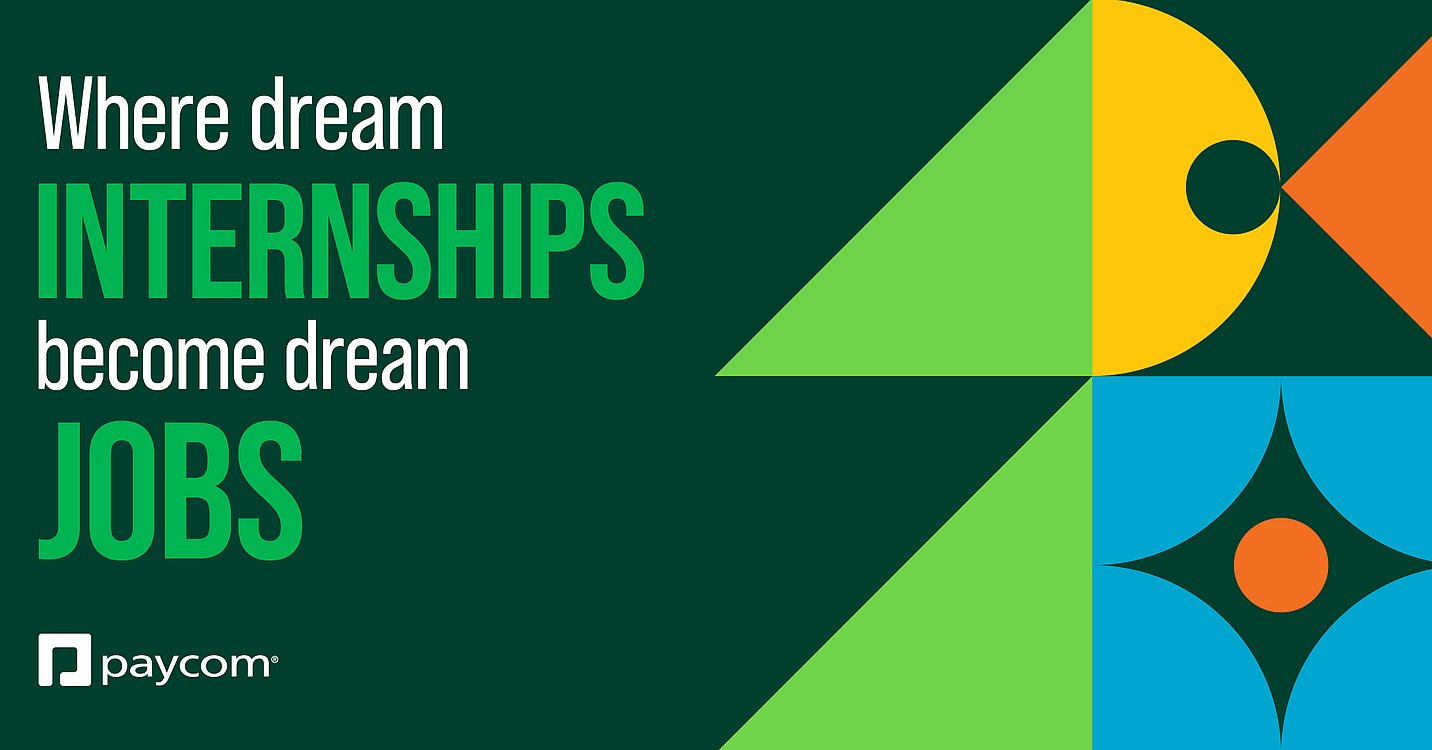 PaycomJ's tweet card. The Paycom Junior Executive Internship is an excellent opportunity to gain real-world exposure to the many that contribute to success within a fast-paced sales office. Students will gain hands-on,...